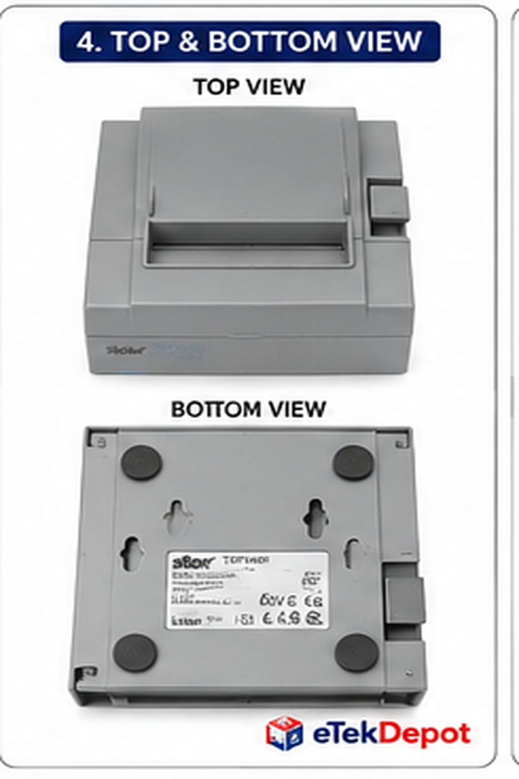 Star Micronics TSP143IVUW GRY US Thermal Receipt Printer