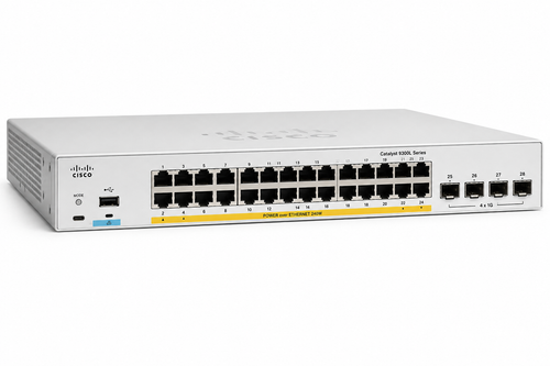 Cisco Catalyst C9300L-24P-4G-E 24-Port PoE+ Managed Switch 4x 1G SFP