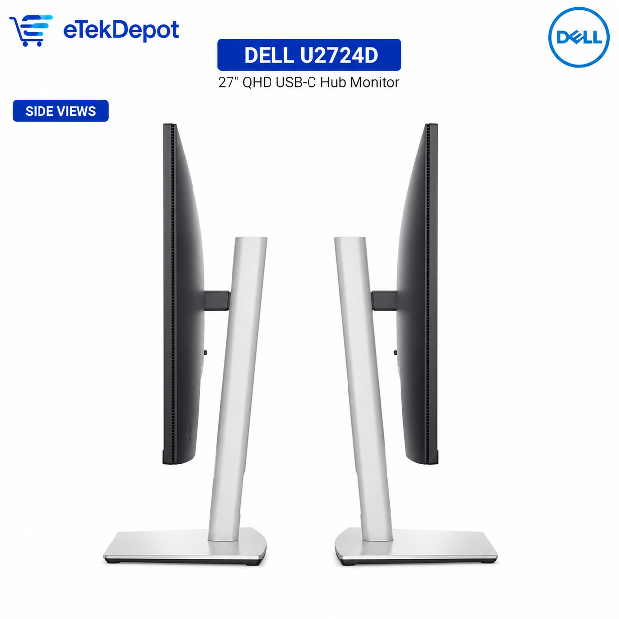 Dell Commercial UltraSharp 27 Monitor U2724D for Crisp, Precise Display