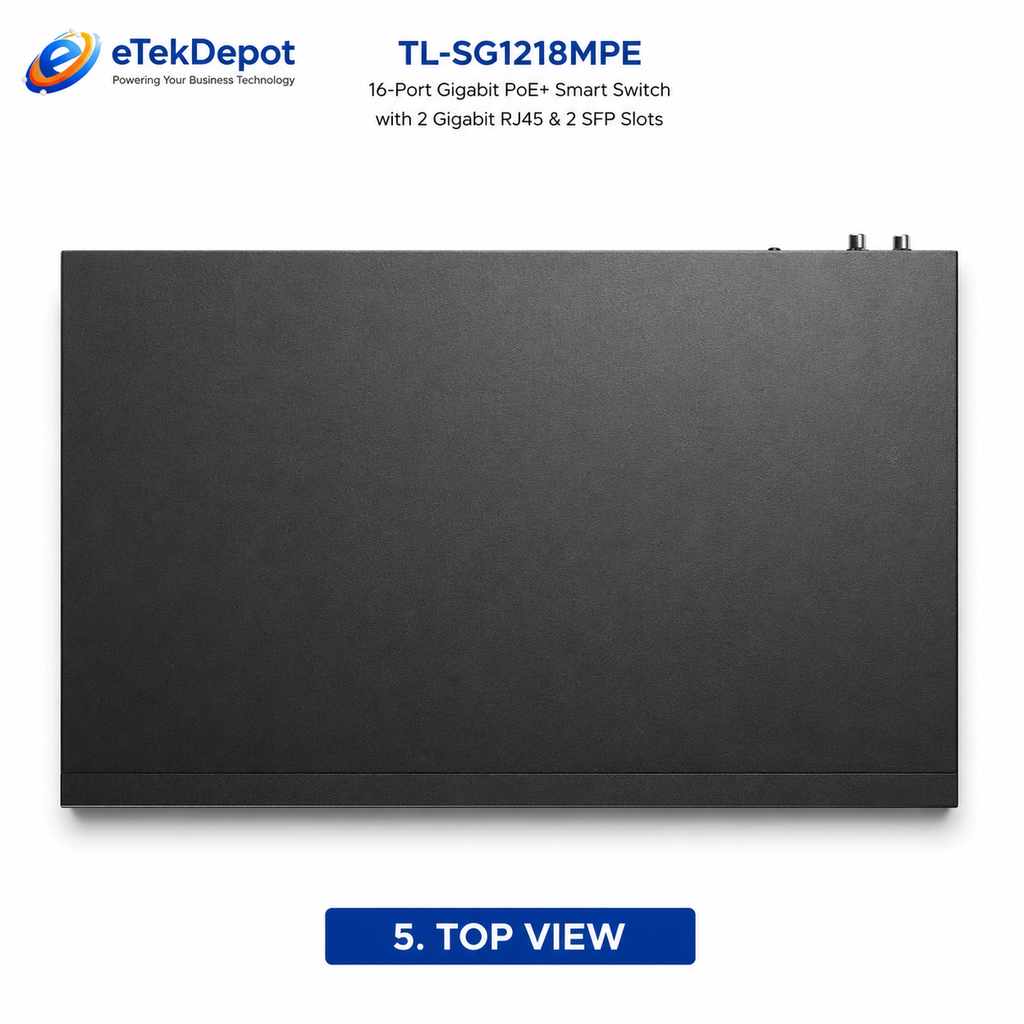 TP-Link JetStream 18-Port Gigabit Easy Smart Switch with 16-Port PoE+