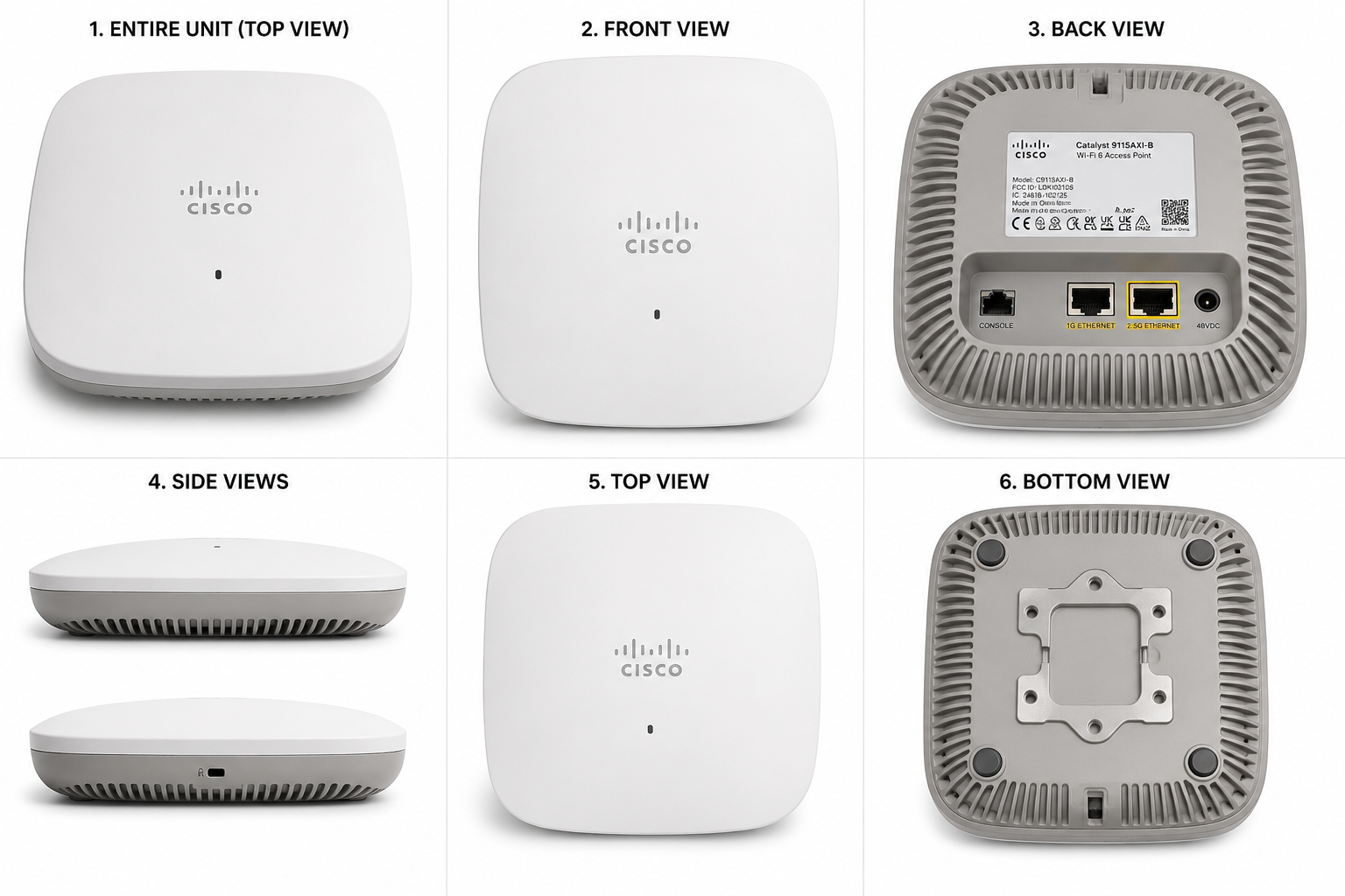 CISCO - HW WIRELESS Catalyst 9115AX Series Access Point (Part Number: C9115AXI-B)